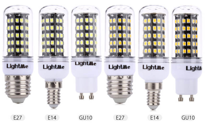 Lightme E27 AC 85 - 265V 5W 400LM SMD 2835 LED Corn Bulb Light Energy Saving Lamp with 82 LEDs