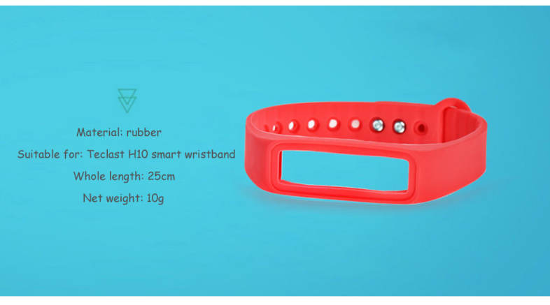 Rubber Watch Wristband for Teclast H10 Smart Bracelet