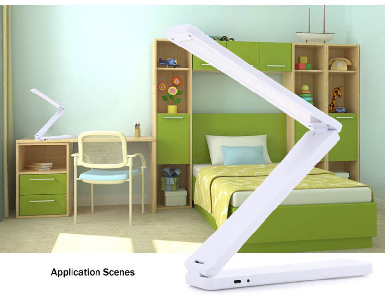 Creative DC 5V 1.5W 120LM Eye-protection LED Table Lamp Folding Night Light with 17 LEDs