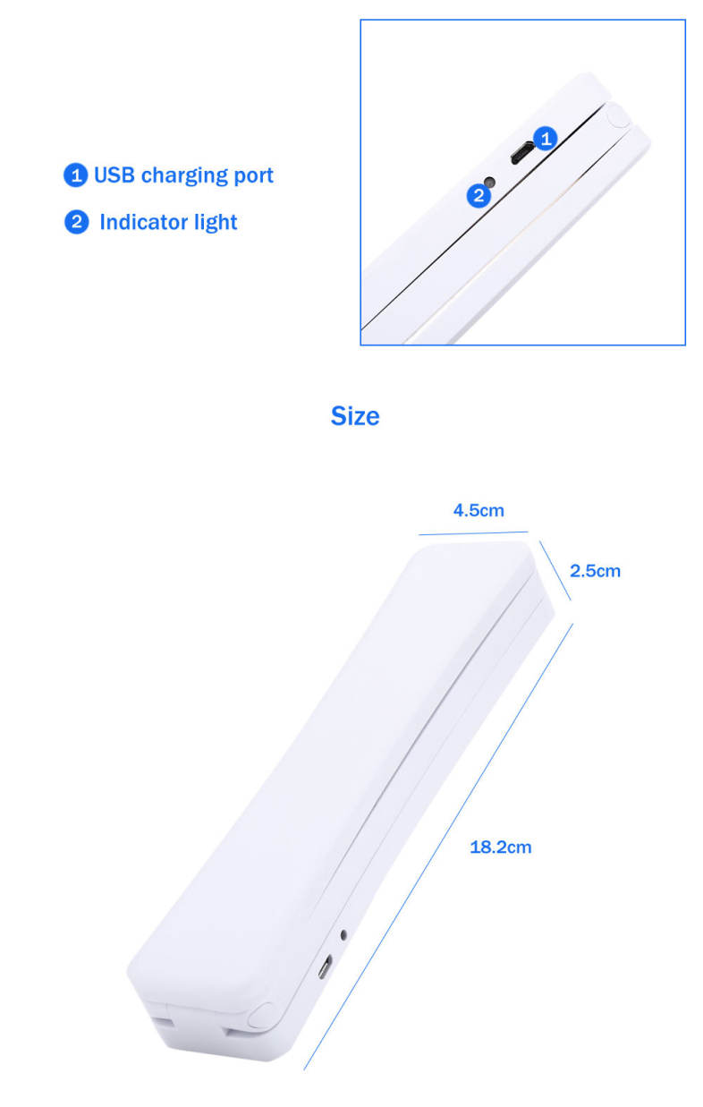 Creative DC 5V 1.5W 120LM Eye-protection LED Table Lamp Folding Night Light with 17 LEDs