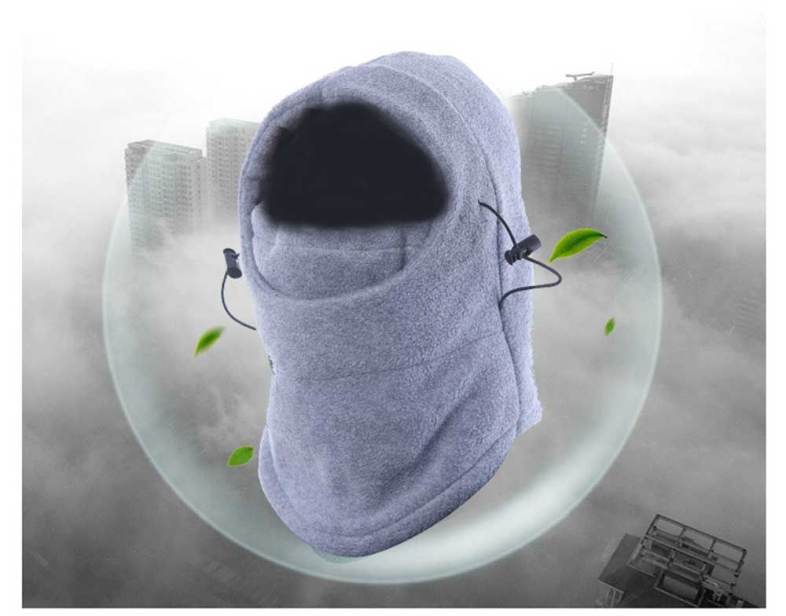 Novel Multipurpose Pure Color Thickening Fleece Wind Resistance Face Mask