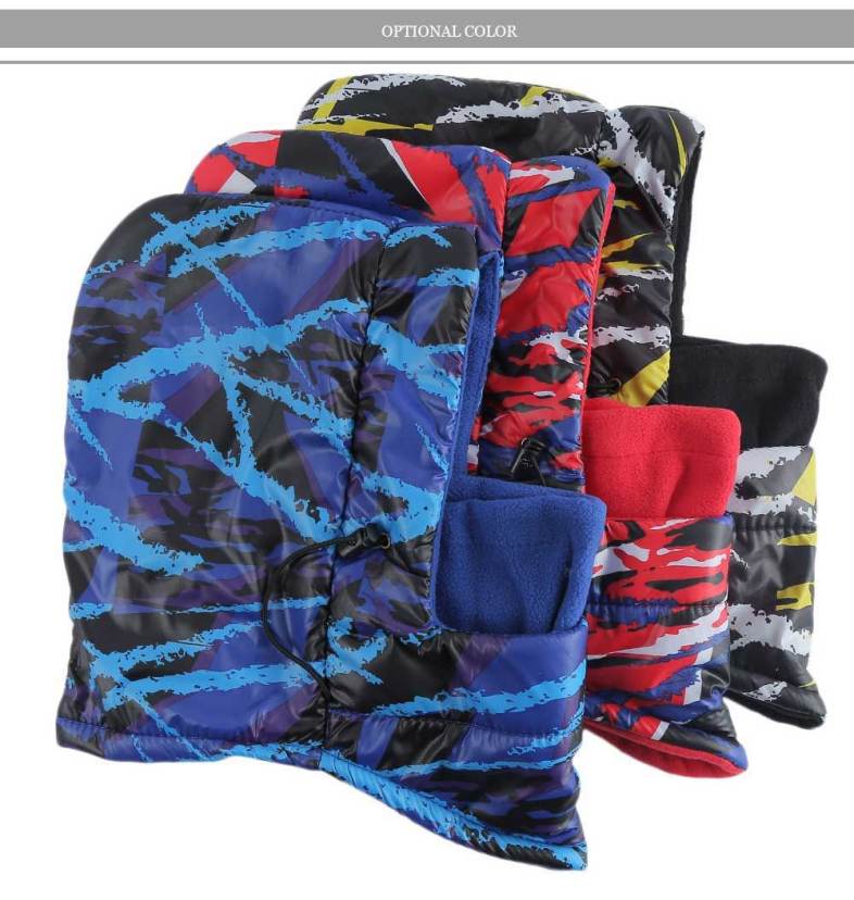 Multifunction Camouflage Design Double Layer Wind Resistance Hat for Unisex