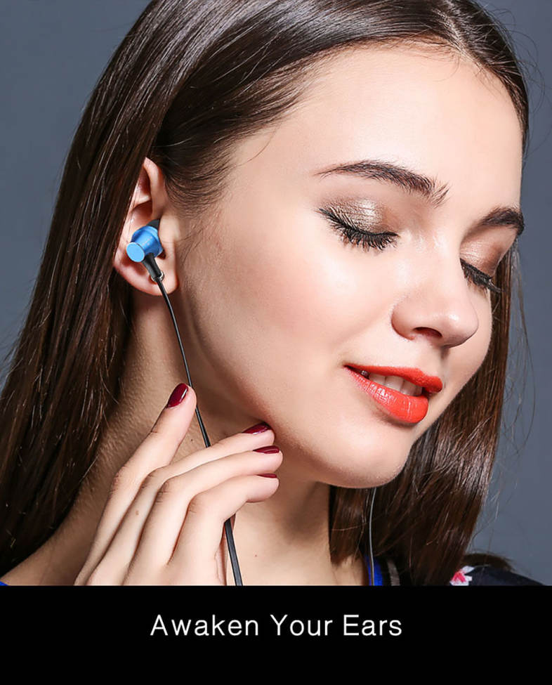 AWEI ES910i 3.5MM Plug Stereo Music Earphones Headphones