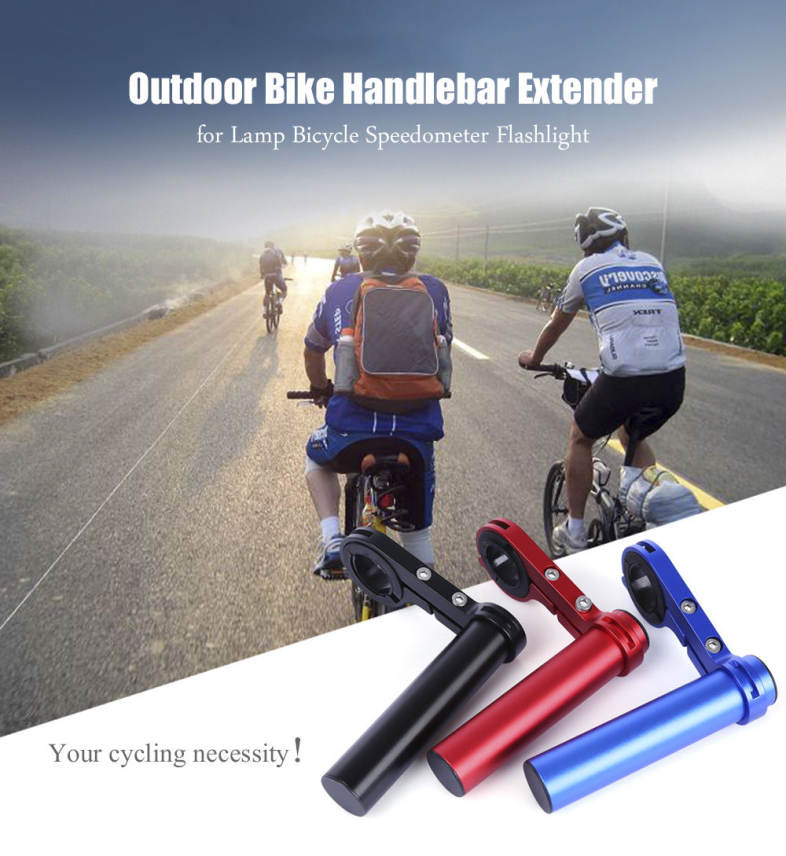 Outdoor MTB Bike Handlebar Extender Mount Holder for Lamp Bicycle Speedometer Flashlight