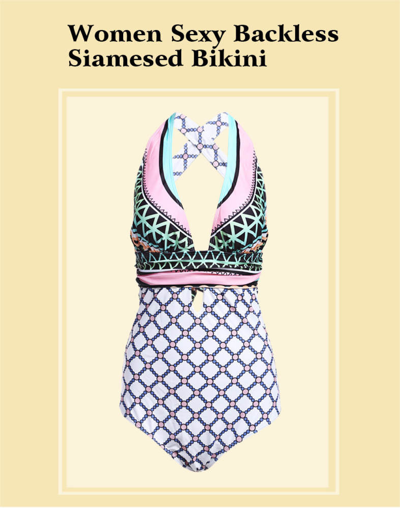 Women Sexy Backless Siamesed Swimsuit Swimwear Bathing Suit Bikini