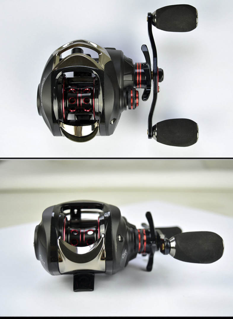 FISHDROPS 17   1BB Gun Shape Left Right Hand Baitcasting Reel for Casting Line