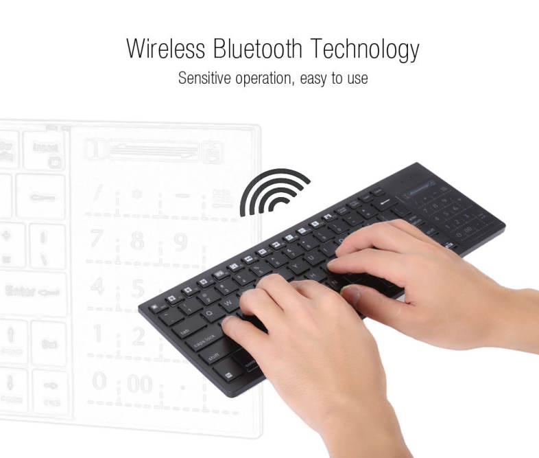 iPazzPort KP - 810 - 35BTT Wireless Bluetooth Backlight Keyboard Touchpad