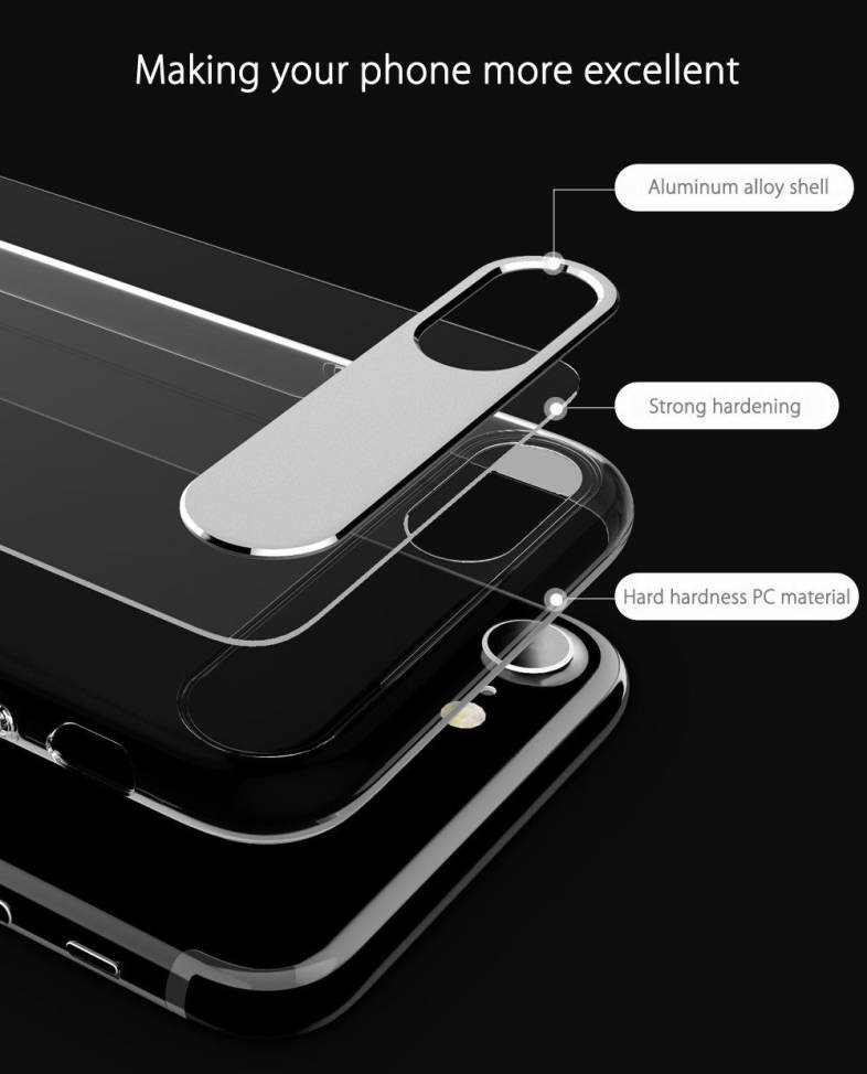 Mcdodo PC - 358 Sharp Series Ultra Thin Aluminum Alloy   PC Cover Case for iPhone 7 Plus