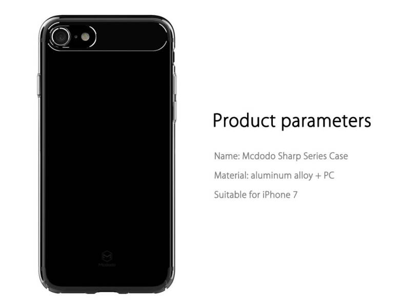 Mcdodo PC - 357 Sharp Series Ultra Thin Aluminum Alloy   PC Cover Case for iPhone 7