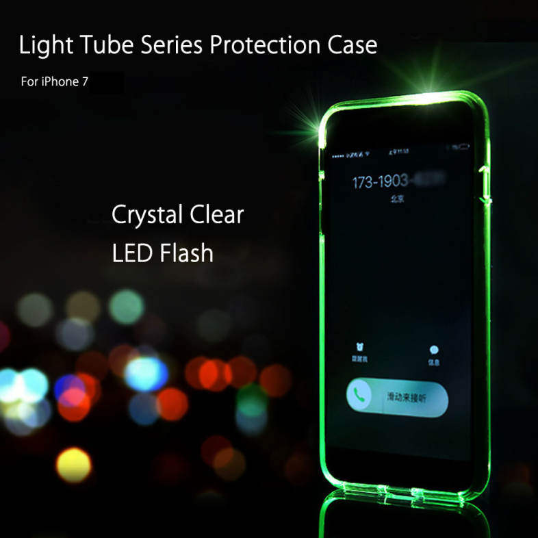 ROCK Light Tube Series LED Flash Protection Case for iPhone 7
