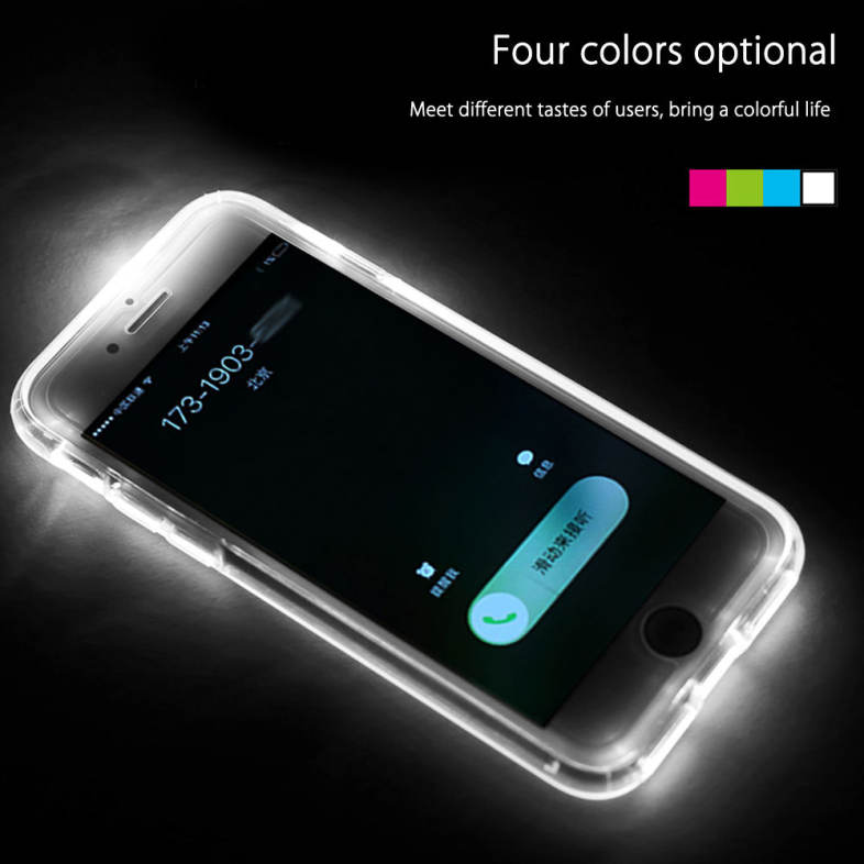 ROCK Light Tube Series LED Flash Protection Case for iPhone 7