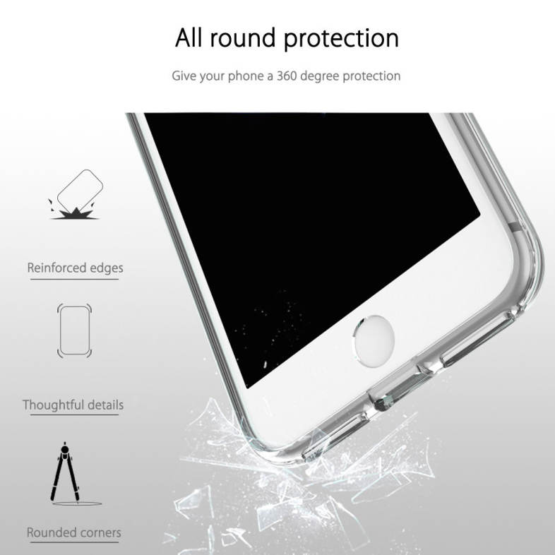 ROCK Light Tube Series LED Flash Protection Case for iPhone 7