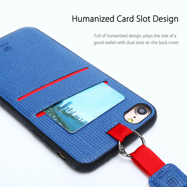 Baseus Lang Series PU Protective Skin Dual Card Slot for iPhone 7