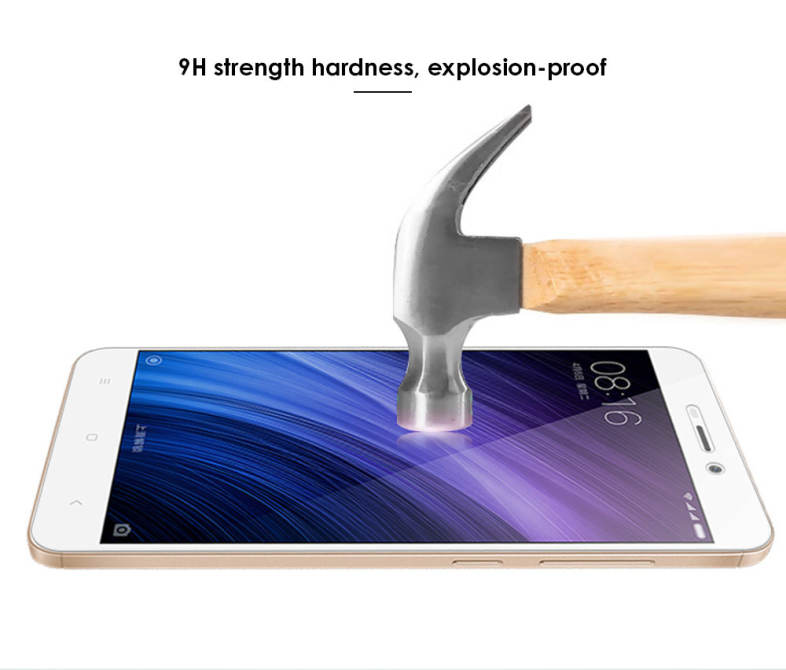 Luanke Tempered Glass Screen Protective Film for Xiaomi Redmi 4A Ultra-thin 0.26mm 2.5D 9H Explosion-proof Protector