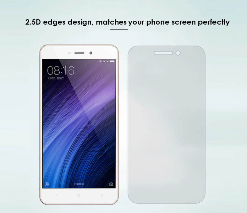Luanke Tempered Glass Screen Protective Film for Xiaomi Redmi 4A Ultra-thin 0.26mm 2.5D 9H Explosion-proof Protector