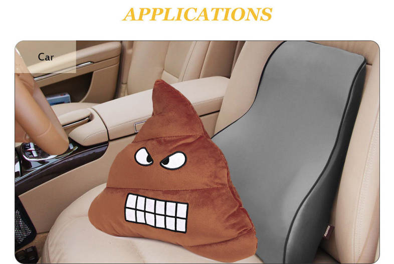 Funny Poop Expression Grinning Emoticon Pillow Stuffed Plush Doll Decor Christmas Present