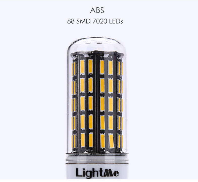 Lightme E14 AC 85 - 265V 7W 650LM SMD 7020 LED Corn Bulb Light Energy Saving Lamp with 88 LEDs