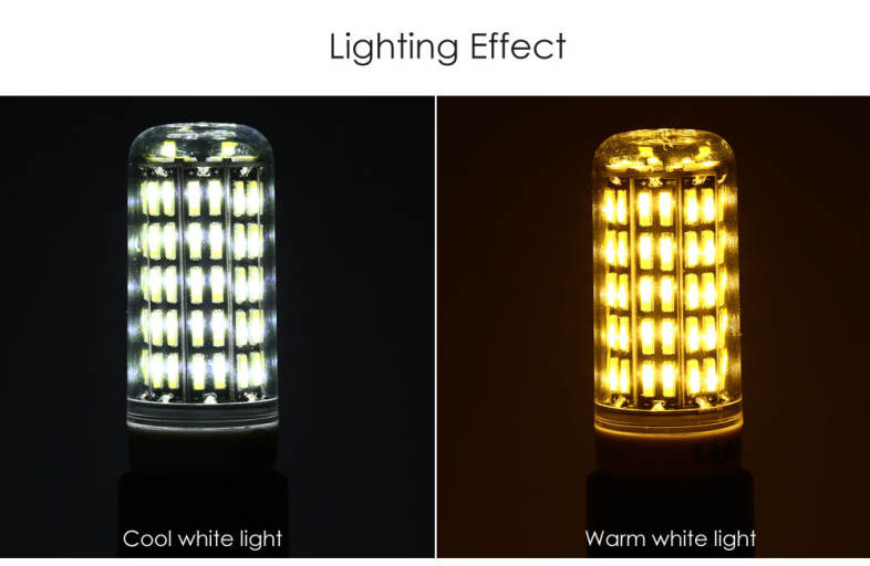 Lightme E14 AC 85 - 265V 7W 650LM SMD 7020 LED Corn Bulb Light Energy Saving Lamp with 88 LEDs