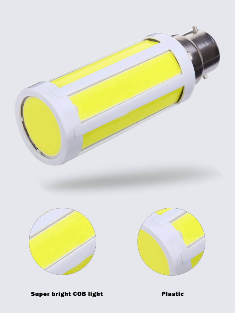 AC 220V E27 10W 850 - 1000LM LED COB Corn Bulb Light Energy Saving Lamp