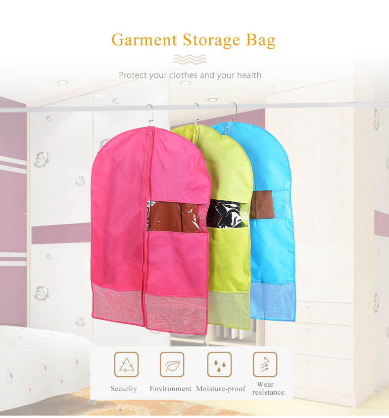 Foldable Hanging Garment Cover Case Dust-proof Storage Bag