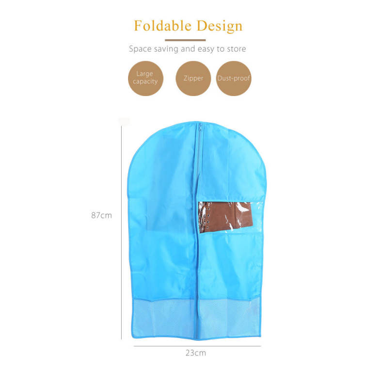 Foldable Hanging Garment Cover Case Dust-proof Storage Bag