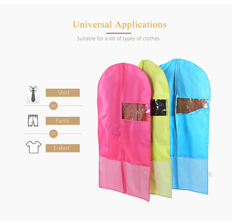 Foldable Hanging Garment Cover Case Dust-proof Storage Bag