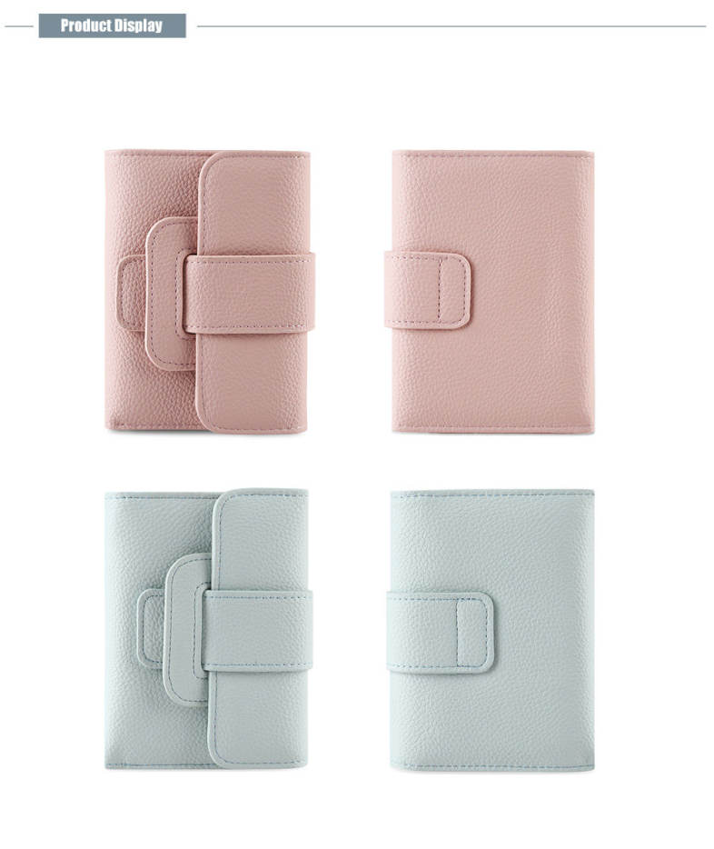Brief PU Leather Piston Women Mini Wallet