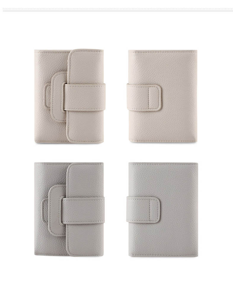 Brief PU Leather Piston Women Mini Wallet