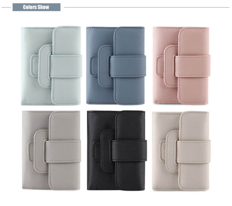 Brief PU Leather Piston Women Mini Wallet