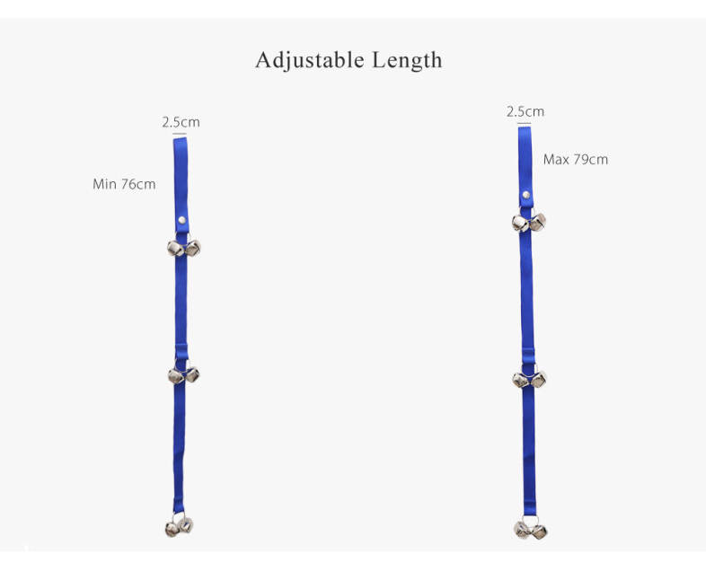 Adjustable Pet Dog Bell Rope House Training Doorbell