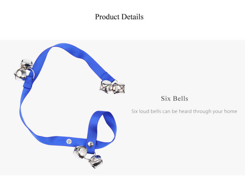Adjustable Pet Dog Bell Rope House Training Doorbell