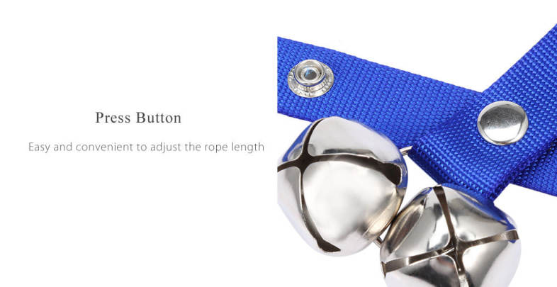 Adjustable Pet Dog Bell Rope House Training Doorbell