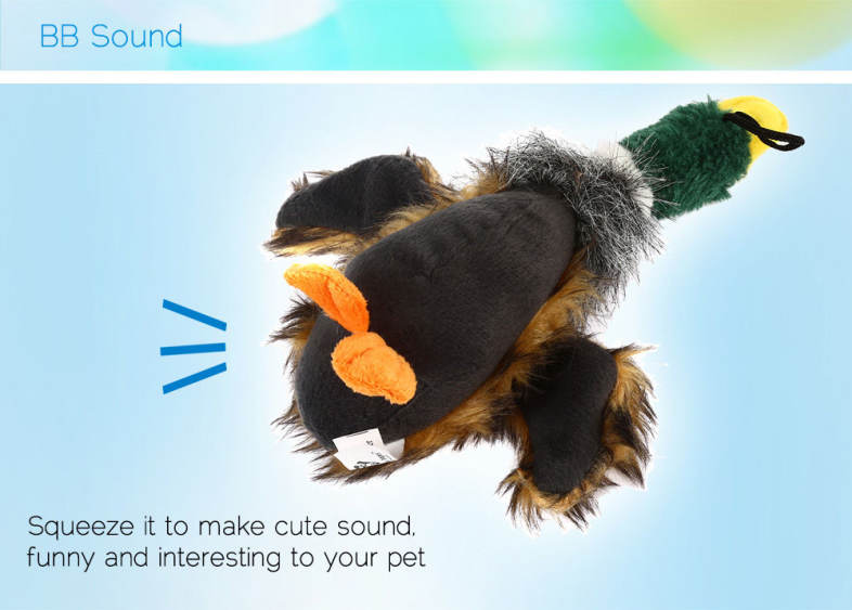 URBAN PAWS Cute Pet Dog Squeaky Plush Duck Toy Chew Squeaker