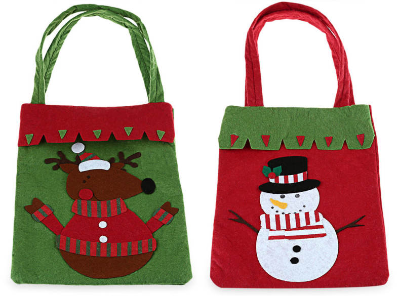Cute Christmas Cartoon Shopper Bag