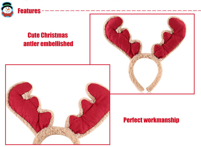 Funny Antler Headband Child Christmas Decoration