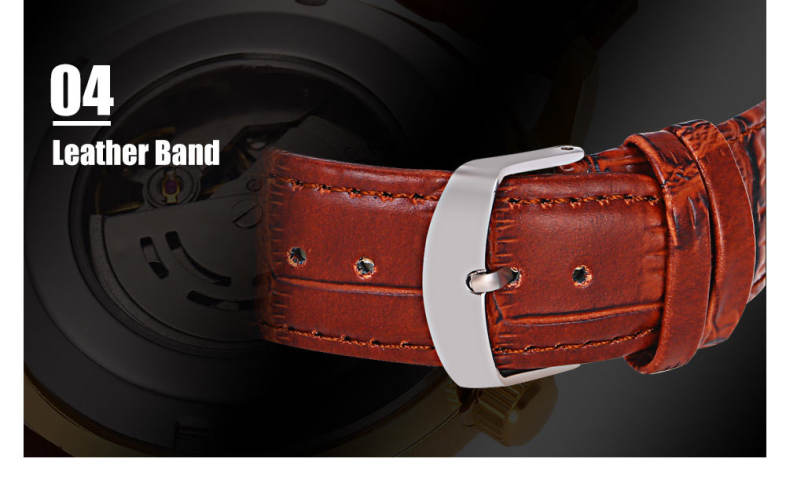 SEWOR SW060 Auto Mechanical Male Watch Chronograph Calendar Men Wristwatch