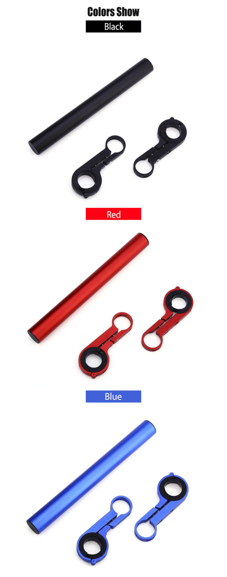 Outdoor MTB Bike Double Handlebar Extender Mount 20CM Holder for Lamp Bicycle Computer Flashlight