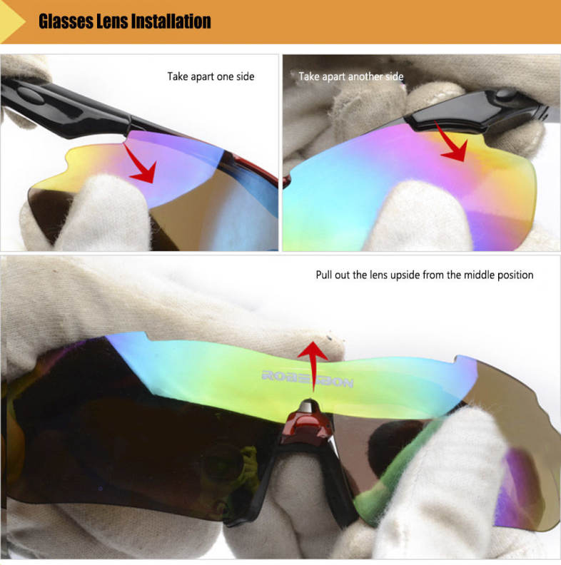 Robesbon TSR838 Windproof Cycling Sunglasses Bike Polarized Goggles Eyewear