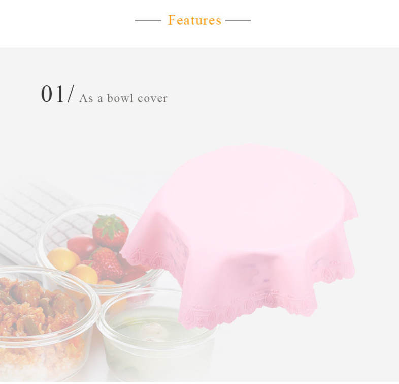 Multifunctional Silicone Wrap Preservative Film Cup Pad Seal Cover