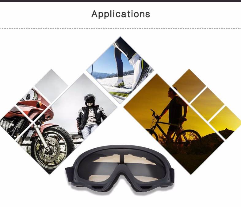 SALETU Motorcycle Goggles Riding Glasses Outdoor Motor Eyewear Cycling Protection