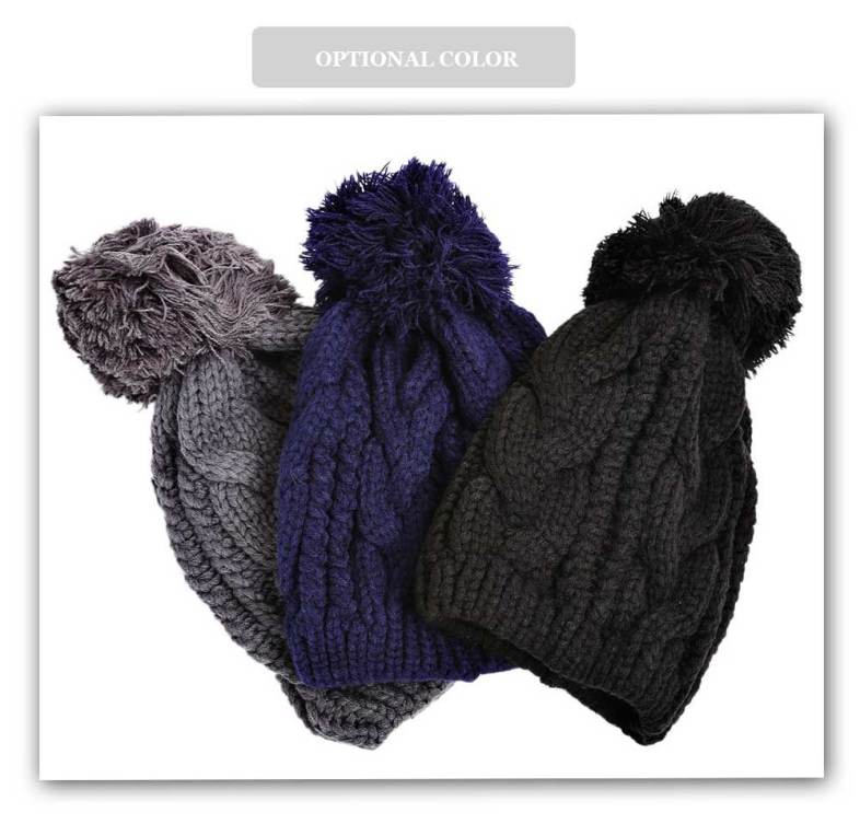 Winter Venonat Decoration Warm Knitted Hat for Unisex