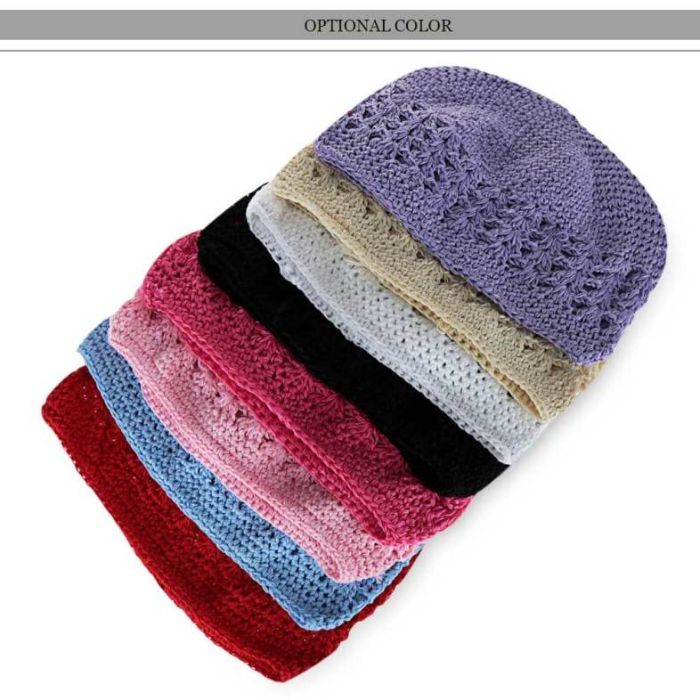 Sweet Hollow Out Design Warm Knitted Hat for Babies