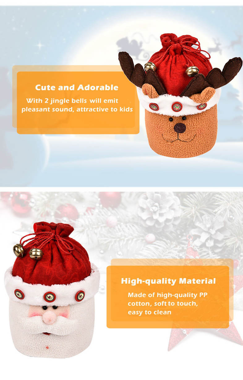 Cute Xmas Present Box Bag Novelty Ornament for Holiday Party