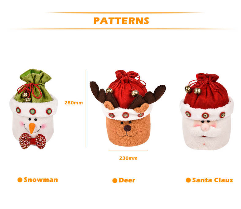 Cute Xmas Present Box Bag Novelty Ornament for Holiday Party