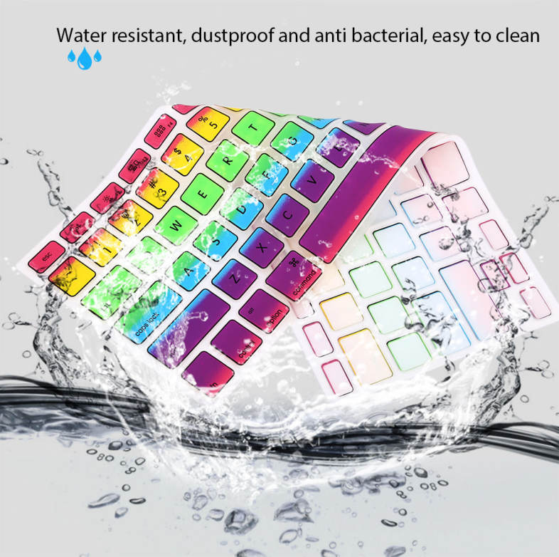 Universal Graduated Color Silicone Laptop Keyboard Protective Film Skin for MacBook Air 13 / Pro 13 / 15 / 17 inch