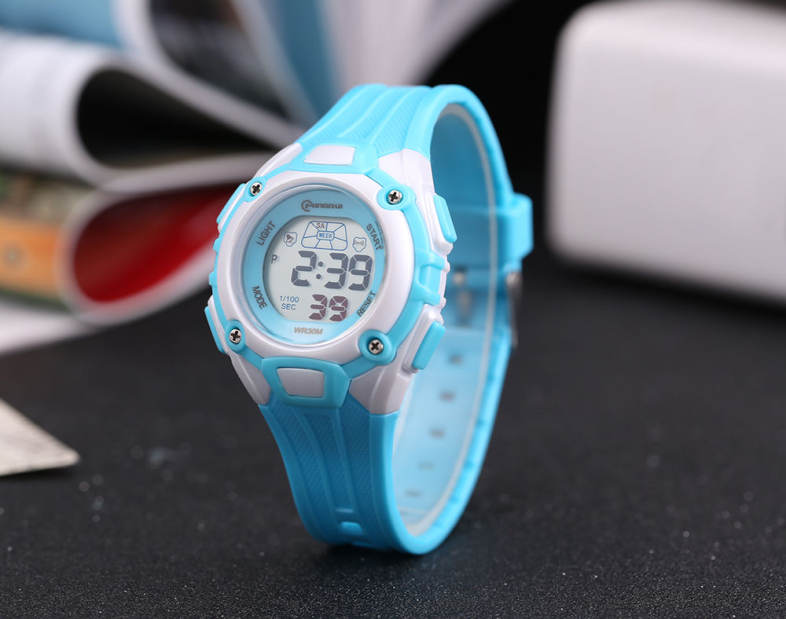 MINGRUI MR - 8548013 Kids LED Digital Watch Calendar Chronograph Display 3ATM Wristwatch