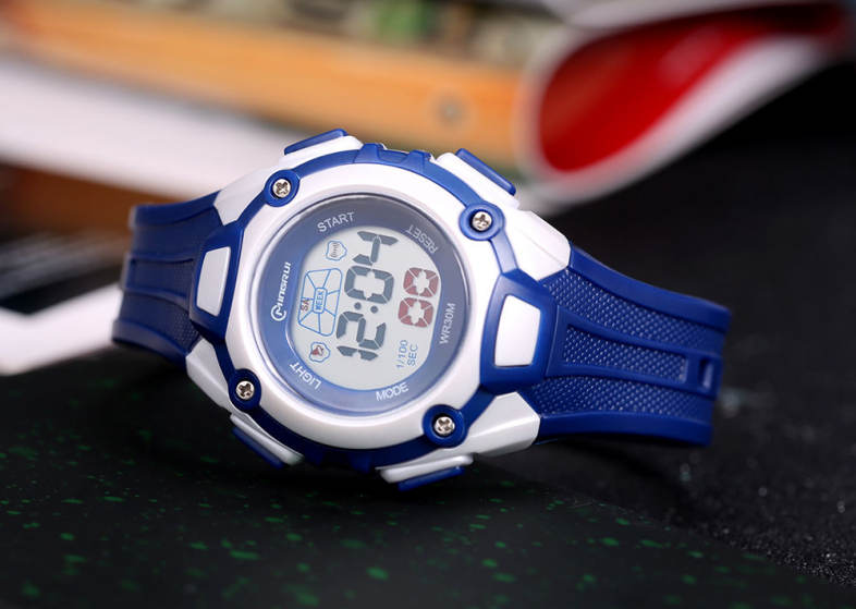 MINGRUI MR - 8548013 Kids LED Digital Watch Calendar Chronograph Display 3ATM Wristwatch