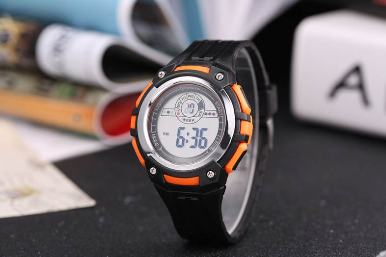 MINGRUI MR - 8547079 Kids LED Digital Watch Calendar Chronograph Display 3ATM Wristwatch