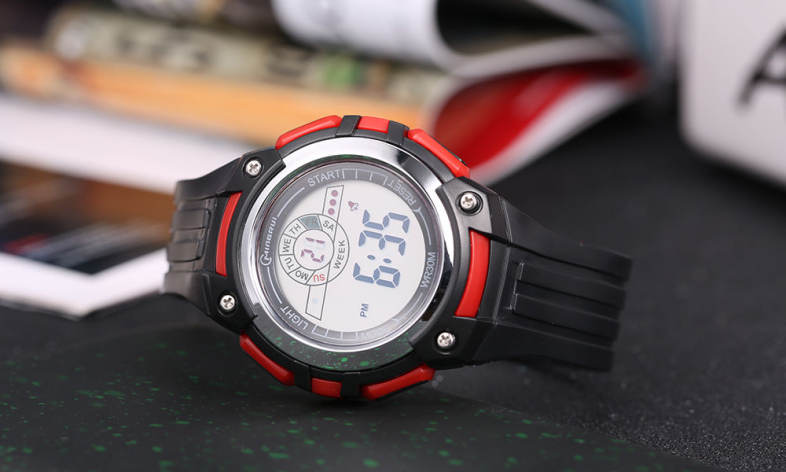 MINGRUI MR - 8547079 Kids LED Digital Watch Calendar Chronograph Display 3ATM Wristwatch