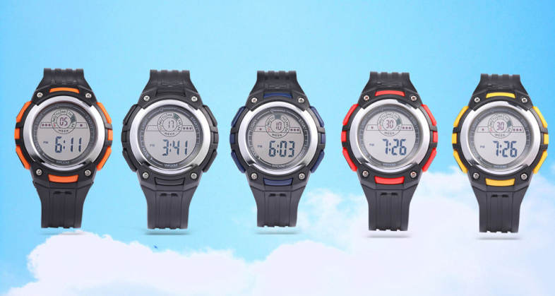 MINGRUI MR - 8547079 Kids LED Digital Watch Calendar Chronograph Display 3ATM Wristwatch